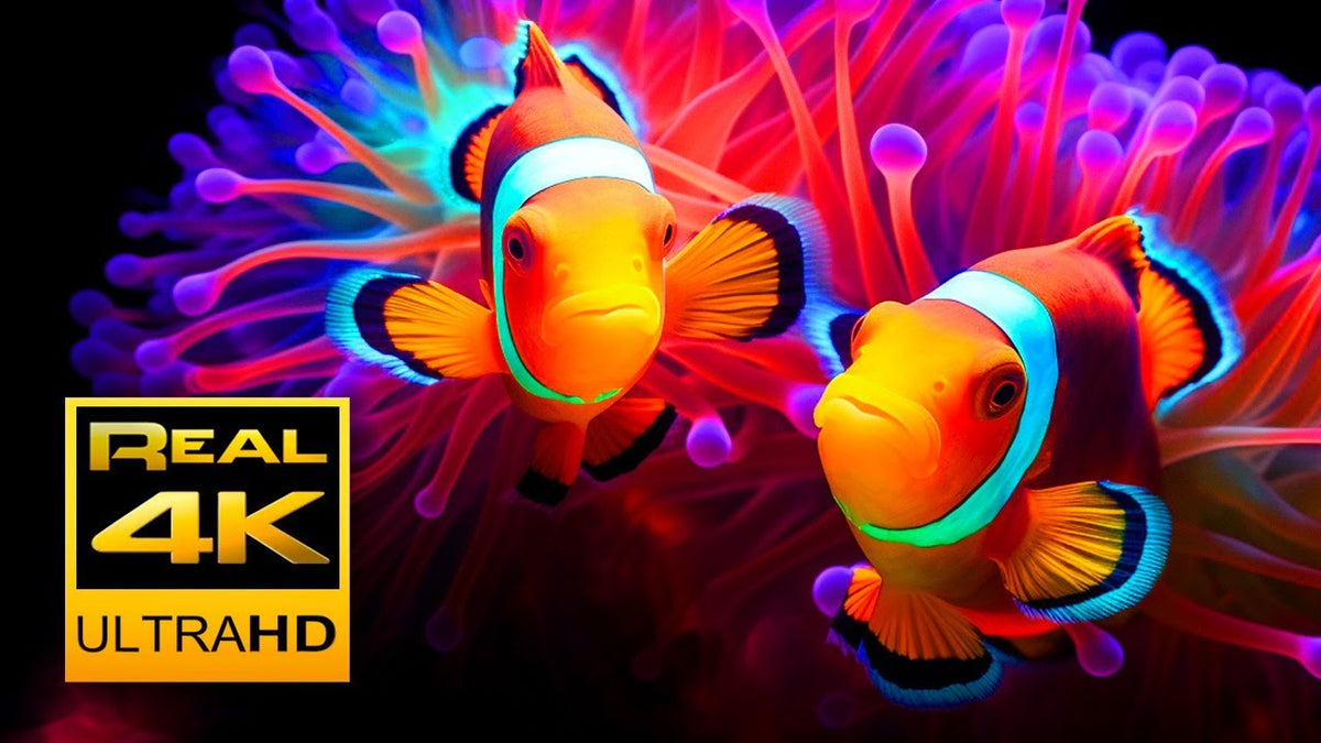 Amazing Clown Fish Aquarium & Relaxing Music in 4K - Video Download